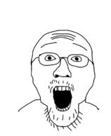 glasses open_mouth soyjak stubble variant:unknown // 651x789 // 83.2KB