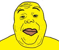 brown_lips closed_mouth homer_simpson soyjak stubble variant:alicia yellow_skin // 592x503 // 18.8KB