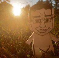 arm glasses grass happy nature paper sun variant:chudjak // 1106x1097 // 95.8KB