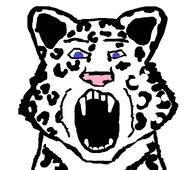 animal ear fangs series:animaljaks snow_leopard soyjak variant:markiplier_soyjak // 2083x1842 // 338.3KB