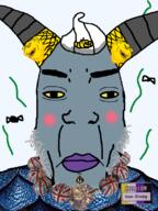 amerimutt blush closed_mouth dragon_age flag:non-binary_pride_flag flag:united_kingdom hello_kitty horn necklace queen_of_spades series:esl_pedo_league stubble subvariant:chudplier subvariant:impish_amerimutt text variant:impish_soyak_ears variant:markiplier_soyjak yellow_sclera // 600x800 // 314.2KB