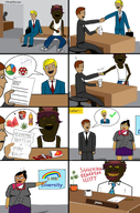 cat_ear clothes comic fatass full_body hat holding_object jimbo_(namefag) jimbo_(user) meta:namefags multiple_soyjaks nas:tyrone nigger niko_(oneshot) oneshot oneshot_pedo_nigger shieet speech_bubble trend:slopjak tyrone variant:alicia yellow_sclera yellow_teeth // 1024x1552 // 1.5MB