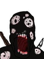 black_skin lobotomy_corporation not_a_FUCKING_SOYJAK open_mouth soyjak teeth variant:markiplier_soyjak video_game // 600x800 // 196.2KB