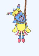 ack arm artist:Juaco bloodshot_eyes cartoon crying dandy's_world eyebrows hanging leg open_mouth pinata rope suicide variant:bernd yatta_(dandy's_world) // 1400x2000 // 120.6KB