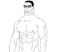 black_hair buff glasses hair muscles nose subvariant:perceptive_chud swolesome template transparent_background variant:chudjak // 1056x937 // 71.3KB