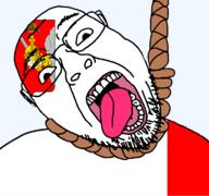 ack christianity dead flag flag:volgoda_oblast glasses hanging open_mouth rope russia soyjak stubble suicide tongue transparent_background variant:bernd vologda_oblast // 768x719 // 59.9KB
