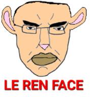 angry cartoon closed_mouth dog ear glasses nickelodeon ren_and_stimpy soyjak subvariant:pol_face text variant:chudjak // 735x798 // 87.9KB