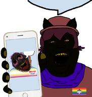 black_skin bloodshot_eyes flag flag:minor_attracted_person gay gay_flag jimbo_(namefag) jimbo_(user) kike lgbt map_(pedophile) meta:namefags name_tag nigger niko_(oneshot) oneshot pedophile phone speech_bubble star_of_david subvariant:chudfaggot tranny variant:alicia variant:bernd // 834x878 // 121.8KB