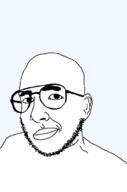 glasses smug soyjak stubble variant:raffer // 450x682 // 7.1KB