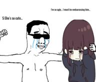 arm boymoder crying glasses hair hand menhera_chan punch soyjak sunglasses text variant:chudjak // 543x468 // 90.0KB