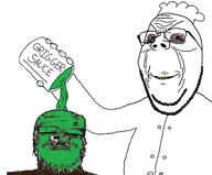 arm chef cup glasses grigger hand pouring sauce smile stubble subvariant:wholesome_soyjak torso variant:a24_slowburn_soyjak variant:gapejak // 1493x1237 // 104.4KB