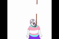 animated bloodshot_eyes crying hell meta:tagme rope sound soyjak suffer suicide tranny variant:bernd video // 720x480, 9.1s // 1.1MB