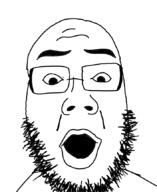 glasses open_mouth soyjak stubble variant:unknown // 706x866 // 118.8KB