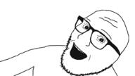 arm glasses open_mouth soyjak stubble variant:msgjak // 1280x720 // 22.2KB