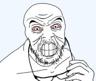 angry beard bloodshot_eyes clenched_teeth glasses glasses_off gnashing_teeth head high_res holding_glasses holding_object iris nose rage red_eyes red_sclera stubble teeth template tired transparent_background variant:feraljak white_skin white_teeth wrinkles // 1205x1025 // 32.7KB