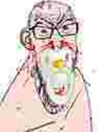 angry baby blood ear glasses meta:low_resolution nosebleed pacifier small_eyes soyjak stubble subvariant:feralrage variant:feraljak vein white_skin // 95x126 // 1.1KB