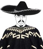 chud cowboy meta:leaky meta:op_took_a_selfie_of_xerself mexico poncho sombrero variant:chudjak wild_west // 841x945 // 73.8KB