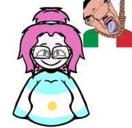 argentina deformed flag flag:argentina flag:italy italy mediterrenean pink_hair redraw soyjak tranny tranny_artstyle variant:chudjak variant:unknown // 744x720 // 231.4KB