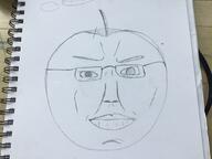 apple closed_mouth drawing food foodjak fruit glasses soyjak variant:chudjak // 3264x2448 // 688.1KB