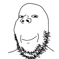 closed_mouth smile soyjak stubble variant:gapejak // 772x774 // 26.4KB