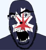 angry flag flag:hokkaido flower glasses hair hokkaido japan looking_to_the_left open_mouth plant soyjak stubble teeth thick_eyebrows todofuken transparent_background variant:cobson // 721x789 // 60.6KB