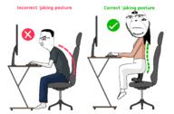 BRIMMIEST_COMMENTS_SECTION☣️☣️☣️_DO_NOT_ENTER☣️☣️☣️ arm bbc biting_lip chair clothes computer full_body hair hand monitor queen_of_spades soytran subvariant:hornyson table typing variant:chudjak variant:cobson // 2000x1314 // 173.2KB