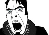 2005 artist:QQlive black_clothing blue_eyes coal dark_hair glasses hair metal_(music) ms_paint mudvayne musician nas variant:cobson vest // 1017x720 // 63.3KB