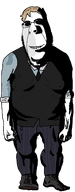 arm biting_lip black_vest blond blue_pants blue_shirt blur creepy detective distorted evil fallen_aces_(video_game) fat foot full_body glasses hand leg mike_thane necktie ominous shadow shoe smile soyjak stubble subvariant:hornyson variant:cobson video_game // 799x2048 // 224.7KB