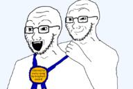 2soyjaks arm award badge barack_obama closed_mouth empty glasses grin hand holding_award holding_object mayhem_(band) meme open_mouth smile smirk stubble subvariant:soyak_(smug) template text transparent_background variant:soyak // 860x573 // 93.4KB