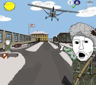 closed_mouth cloud discord drone featured federal_bureau_of_investigation gun hebrew_text its_over kuz military mossad neutral open_mouth pointing rifle russia soyjak subvariant:chudjak_front subvariant:feralsquirrel subvariant:wholesome_soyjak text trend:squirreljakking ukraine variant:chudjak variant:feraljak variant:gapejak variant:markiplier_soyjak variant:two_pointing_soyjaks z_(russian_symbol) zov // 1222x1080 // 698.0KB