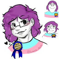 award flag:transgender_pride_flag glasses meta:bait meta:barely_a_soyjak meta:not_oc purple_hair real_woman_award subvariant:59_percent subvariant:bridget tranny transgender_flag troon variant:bernd variant:gapejak variant:troonjak // 688x687 // 345.9KB