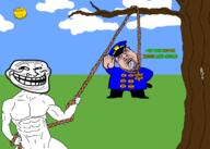 2soyjaks ack award bloodshot_eyes discord face foodist grass greentext hanging police rope sky smile soyjak stubble subvariant:wholesome_soyjak sun text tree troll trollface uttp utubetrollspolice variant:bernd variant:gapejak // 2100x1500 // 441.3KB
