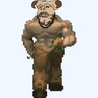 angry demon doom doom_(game) evil green_eyes hell_knight horn low_effort variant:gapejak white_skin // 1500x1500 // 54.2KB