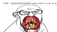 3soyjaks animated deformed ear fish glasses greentext hair irl red_skin rotten_teeth scared screenshot smile soyjak soyjak_party stubble subvariant:grinlook_poggers subvariant:soyak_(concerned) underwater variant:feraljak variant:markiplier_soyjak variant:soyak yellow_teeth you_were_one_i_ker // 600x338 // 1.9MB