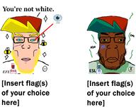 2soyjaks a10 a10_eyes award badge bee black_skin blue_eyes blue_hair boyfriend_(friday_night_funkin') cap chin closed_mouth clothes comparison discord discord_logo_facial_mark effortson efl facial_mark flag fnf_aryan fnf_gerontophile fnf_pedo friday_night_funkin' gay gerontophile glasses green_hat hair hat hot love_is_love map_(pedophile) merge neutral neutralplier_award oh_my_god_she_is_so_attractive opposite pedophile pink_lips sexy soyjak soyjak_party sparkle stinky stubble stupid.png_poster subvariant:chudjak_front subvariant:chudplier sweating template text trend:aryan trend:slopjak variant:chudjak variant:markiplier_soyjak white_background white_lives_matter white_shirt white_skin whitemaxxing yellow_eyebrows yellow_hair yellow_sclera yellow_stubble you're_not_white // 1764x1461 // 266.7KB