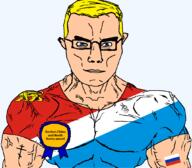 arm award blue_eyes buff china christianity closed_mouth clothes eastern_orthodox eyes_like_the_o-o-cean flag flag:primorsky_krai flag:russia glasses hair krai north_korea orthodox_cross primorsky_krai russia soyjak subvariant:chudjak_front subvariant:muscular_chud text transparent transparent_background tshirt variant:chudjak vein yellow_hair // 1059x929 // 87.3KB