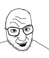 glasses soyjak stubble template variant:snopesjak // 520x618 // 13.6KB