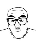 closed_mouth glasses mustache soyjak stubble variant:unknown // 544x675 // 8.8KB