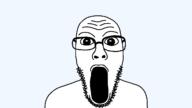 glasses looking_at_you oh_my_god_she_is_so_attractive open_mouth soyjak stubble template transparent_background variant:kantojak // 1280x720 // 39.3KB