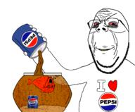artist:Keys can carbonation crying evil fish fish_bowl pepsi pouring sleep_deprived subvariant:wholesome_soyjak variant:cryboy_soyjak variant:gapejak // 1493x1237 // 439.5KB