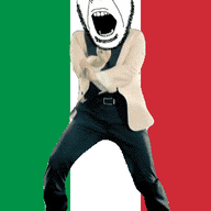 angry animated country dance flag flag:italy full_body gangnam_style glasses irl italy open_mouth soyjak stubble variant:cobson // 300x460 // 510.2KB