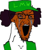 angry beard black_hat black_skin clothes crying glasses hat lmw_tan lost_media lost_media_wiki nigger open_mouth red_eyes shitskin soyjak tear variant:cryboy_soyjak variant:soyak // 870x1000 // 23.3KB