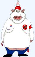 american_flag armband blood_drop_cross brown_eyes confederate_flag ear eyes front_facing ghost grease i_voted israel kkk klu_klux_klan lips maga maga_hat nazi_flag piss_stain pointy_hat shoe stain standing subvariant:impish_amerimutt subvariant:impish_front subvariant:meximerican subvariant:meximutt_front sun_cross teeth variant:impish_soyak_ears variant:meximutt // 1483x2408 // 111.8KB