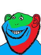 clenched_teeth colorful ear smile soyjak stubble variant:impish_soyak_ears // 598x800 // 61.0KB