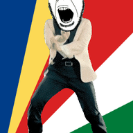 angry animated country dance flag full_body gangnam_style glasses irl open_mouth seychelles soyjak stubble variant:cobson // 300x460 // 497.8KB