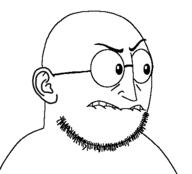 angry closed_mouth ear glasses stubble teeth variant:weirdpenis // 448x407 // 19.5KB