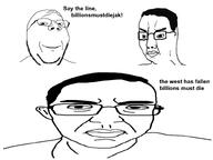 3soyjaks joke low_effort meme reddit_meme say_the_line series:joke_soyjaks shitpost shitty_edit subvariant:billionsmustdiejak subvariant:patrick subvariant:wholesome_soyjak text unfunny variant:chudjak variant:gapejak white_background xitter xitter_meme // 800x600 // 104.9KB