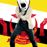 angry animated brunei country dance flag gangnam_style glasses open_mouth soyjak stubble variant:cobson // 300x460 // 500.8KB