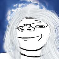 christianity glasses god hair irl_background religion sky smile soyjak stubble subvariant:wholesome_soyjak variant:gapejak white_hair // 500x500 // 251.4KB