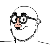 ear eyebrows glasses groucho_marx_glasses looking_at_you meta:not_oc mustache nose smile stubble thick_rims variant:weirdpenis // 900x900 // 19.0KB